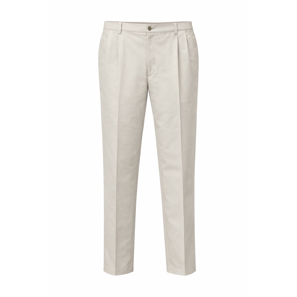 Tommy Hilfiger Khaki Pants 42x30 Pleated Chino Super‎ Soft Cotton Classic Preppy